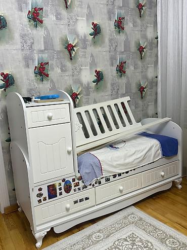 Uşaq çarpayısı. Quraşdırılsa həm beşik kimi yellənir həm də çarpayı lalafo.az -da Uşaq çarpayısı. Quraşdırılsa həm beşik kimi yellənir həm də çarpayı
