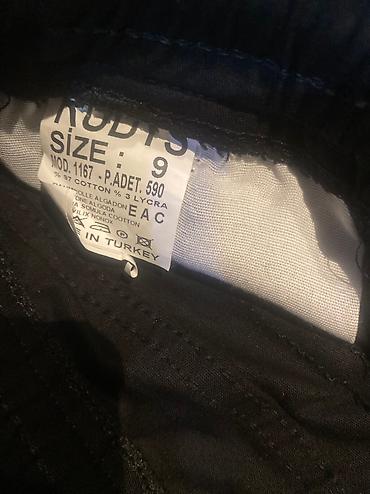 pant: 9yaş yeni karqo cibli pambıq şalvar slim fit model rəngi tünd qaradır — 4