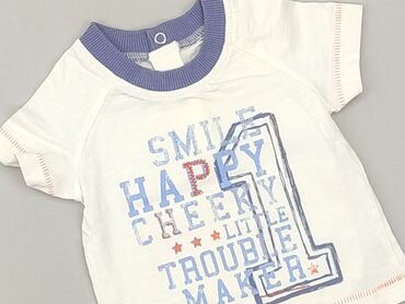 bluzka z pandą: T-shirt, George, 0-3 months, condition - Very good