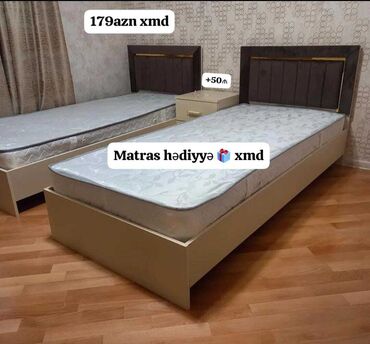Çarpayılar: Yeni, Təknəfərlik çarpayı, Bazasız, Matras ilə, Siyirməsiz