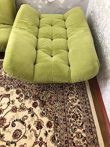 Комплекты мягкой мебели: Комплект мягкой мебели, Б/у, Самовывоз, цвет - Зеленый — 5