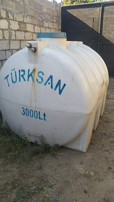 Türksan su çəni – 3000 litr - Həcm: 3000 Lt (üzərində qeyd olunub) -