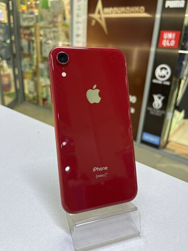 flip 3: IPhone Xr, Б/у, 64 ГБ, Красный, Коробка, 80 %