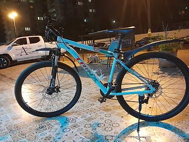 TRINX M116 dağ velosipedi - Çərçivə: Alüminium, XC geometriyası, mavi