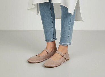 szare sandały na słupku ccc: Ballerinas for women, size 36