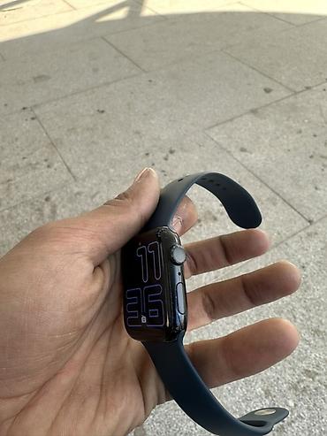 garmin epix 42mm: Смарт‑часы Apple Watch (алюминиевый корпус) с синим спортивным — 3