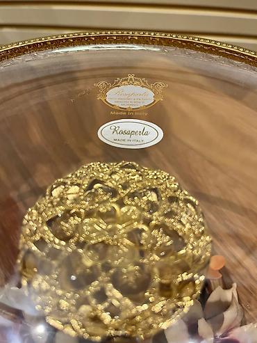 gilan pastellik parcalar: Tort və şiriniyyat qabı, rəng - Qızılı, Xrustal, İtaliya — 3