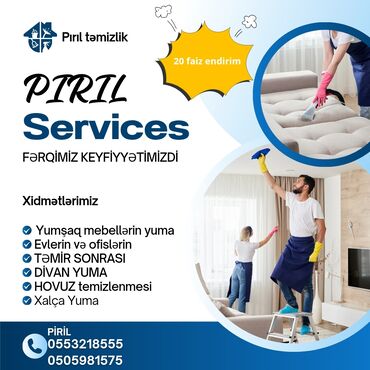 təmizlik şirkəti: Təmizlik | Ofislər, Mənzillər, Evlər | Ümumi təmizlik, Gündəlik təmizlik, Təmirdən sonra təmizlik