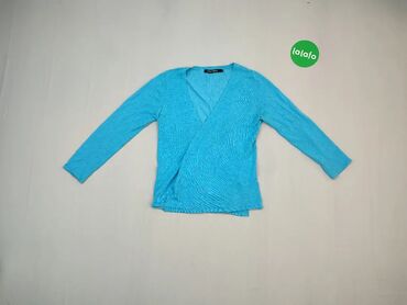 Sweter rozpinany M (EU 38), stan - Dobry, wzór - Jednolity kolor, kolor - Błękitny