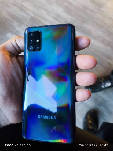 samsung z flip 2 qiymeti: Samsung A51, 64 ГБ, цвет - Синий
