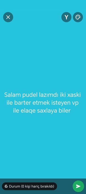 Salam pudel lazımdı iki xaski ilə barter etmək istəyən vp ilə əlaqə