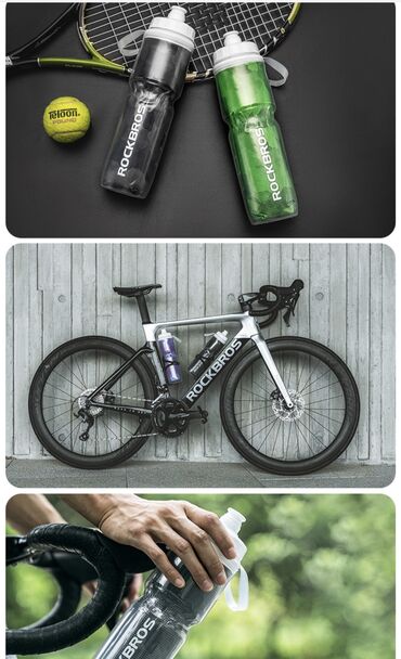 Велоаксессуары: 🚴‍♀️ Бутылка для велосипеда и активного отдыха от фирмы Rockbros - — 12