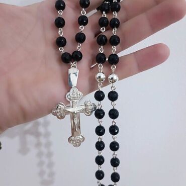 Ogrlice: Lančić, Handmade, Materijal: Kristal, Perlice, Srebro — 5