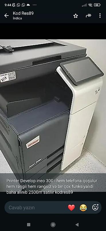 Develop ineo 300i çoxfunksiyalı printer-kopirayter-skanner - Model