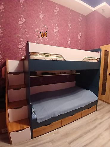 İkimərtəbəli çarpayi 350m matraslar ortopedikdi unvan Xırdalan