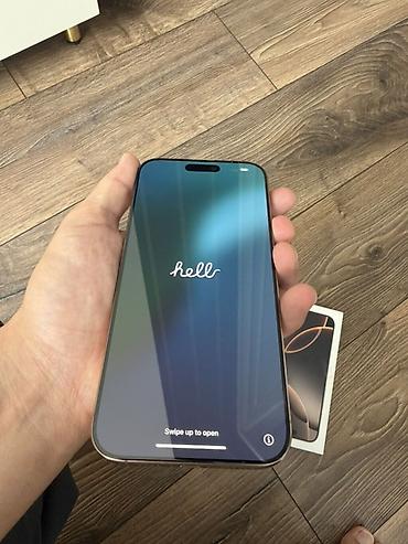 IPhone 16 Pro Max, Б/у, 256 ГБ, Desert Titanium, Коробка, 89 %