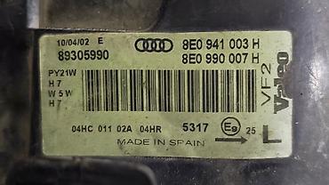 оптика е39: Передняя левая фара Audi 2002 г., Б/у, Оригинал — 2