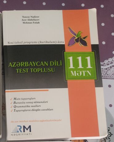 yazda qapi: Azerbaycan dili 111 mətn. içi yazısızdır