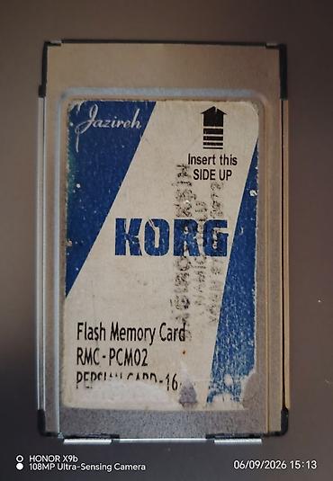idman velosipedi type 1: Korg pa 80 və sempler Korg pa 50-lər üçün sempler kart.16 MB-dır — 1