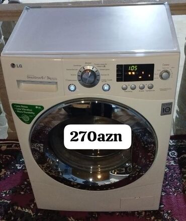 Paltaryuyan maşınlar: Paltaryuyan maşın LG, 6 kq, İşlənmiş, Kredit yoxdur, Ödənişli çatdırılma, Ünvandan götürmə