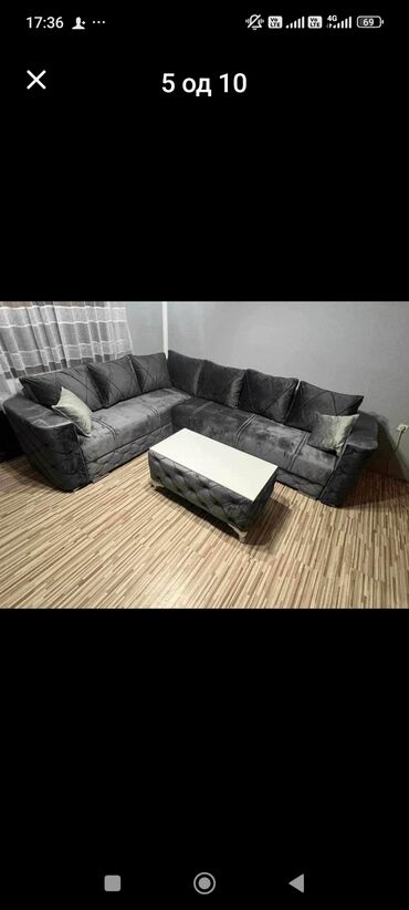 Ugaone garniture: Ugaona garnitura – moderni L oblik - Prostrana ugaona sofa sa dubokim — 2