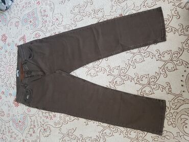 женские белые джинсы стрейч: Джинсы XL (EU 42), цвет - Коричневый