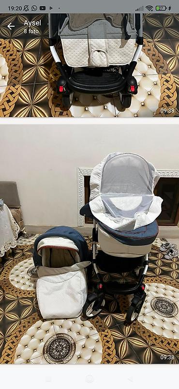 uşağ arabaları: Uşaq arabası – transformer tipli, çoxfunksiyalı 2‑yə‑1/3‑ə‑1 komplekt — 6