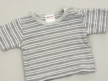 bluzki koszulowe w panterkę: Koszulka, 0-3 m, stan - Dobry