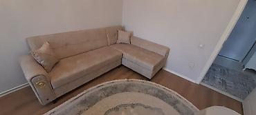 divanlar gəncə: Bej rəngli L formalı künc divan - Minimalist dizayn, neytral bej ton — 3
