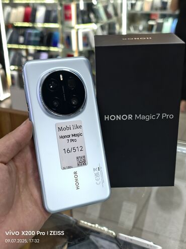 озу ddr2: Honor Magic 7 Pro, Жаңы, 512 ГБ, түсү - Күмүш, 2 SIM