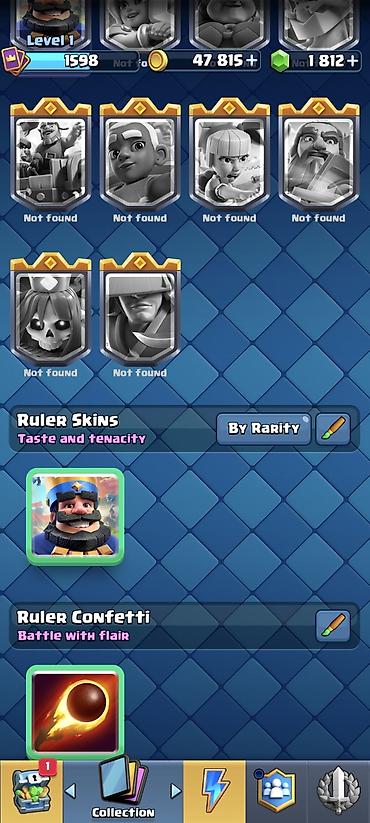 nerd sekilleri: Clash Royale hesabı – kolleksiya və resurslarla dolu oyun hesabı 10798 — 1