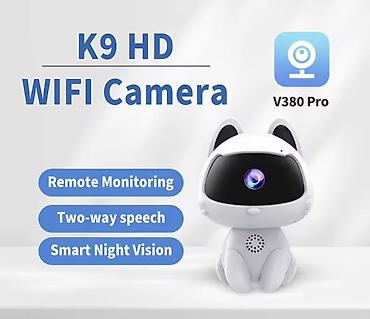 Foto və videokameralar: K9 HD WiFi Kamera – V380 Pro tətbiqi ilə - 1080P (2MP) HD görüntü — 2