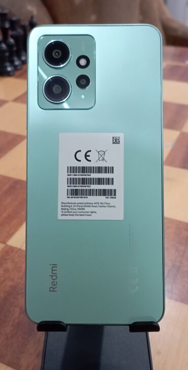 чехол на зарядку: Xiaomi, Redmi Note 12, Б/у, 128 ГБ, цвет - Зеленый, eSIM