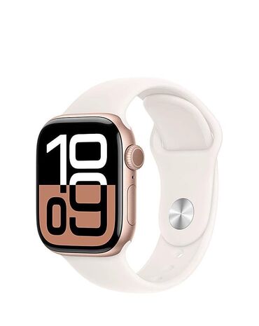 вяр очки: Apple Watch Series 10 GPS42мм, розовое золото,спортивный