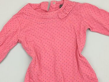 koszula z podwiniętymi rękawami: Shirt 2-3 years, condition - Very good, pattern - Peas, color - Pink