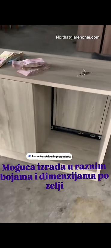komode za lavabo: Komoda sa skrivenom fiokom Materijal: Komoda se izrađuje od Univera — 7