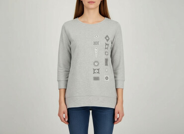 srebrny t shirty: Жіноча блуза, розмір S