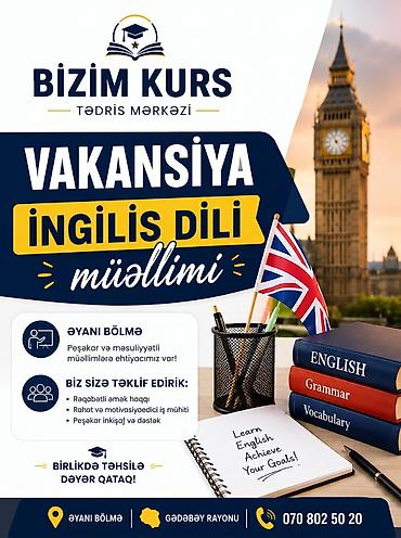 paketci teleb olunur: Учитель требуется, Иностранные языки — 1