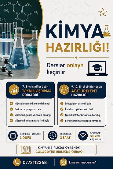 saç kəsimi modelləri: Repetitor, Kimya, Azərbaycan dili, Abituriyent hazırlığı — 1
