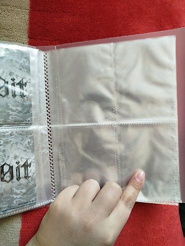 vintage canta: Kart kolleksiya albomu – şəffaf ciblərlə - Material: yumşaq şəffaf — 2