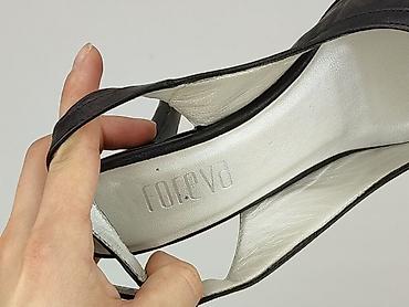 waska stopa: Czarne czółenka damskie typu slingback FOREVER - Rozmiar: 35 — 7