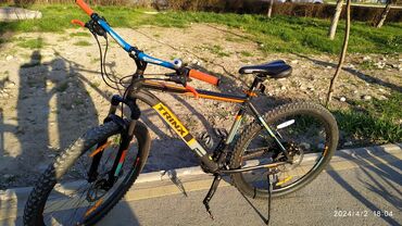 Велосипеды: TRINX M 1000 рама 21 колеса 29, немного с душой тюненый, задний