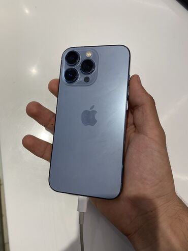 Apple iPhone: IPhone 13 Pro, 128 GB, Pacific Blue, Zəmanət, Simsiz şarj, Face ID