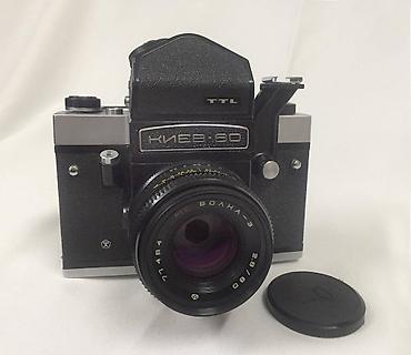 Фото и видеокамеры: Fotoaparat " Kiyev - 60 TTL " . Qədimi film camera . Kolleksiya — 4