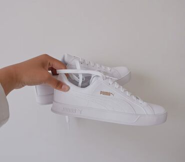 вечерняя обувь: Кроссовки, 38, Puma, Новый, цвет - Белый, Самовывоз