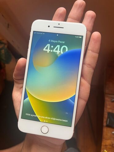 i̇pone 8 plus: IPhone 8 Plus, 64 GB, Gümüşü, Barmaq izi
