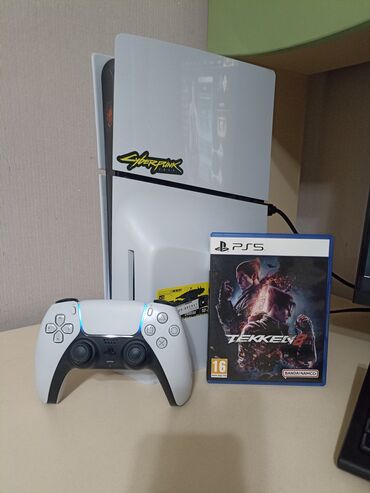 PS5 (Sony PlayStation 5): Продаю PS5 Slim (с дисководом) + Tekken 8 (диск) Отличное состояние