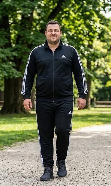 addidas sweat suit: Velike veličine muške trenerke pamučne XXL,3XL,4XL,5XL za samo 4500 — 3