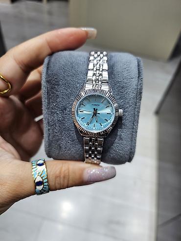 irsad saat: Timex qadın qol saatı - Korpus və qolbaq: paslanmayan polad, parlaq — 2