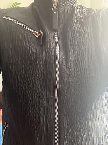 клетчатая: Мужская кожаная куртка Alfredo Galliano - Модель: 4651 Men Leather — 2